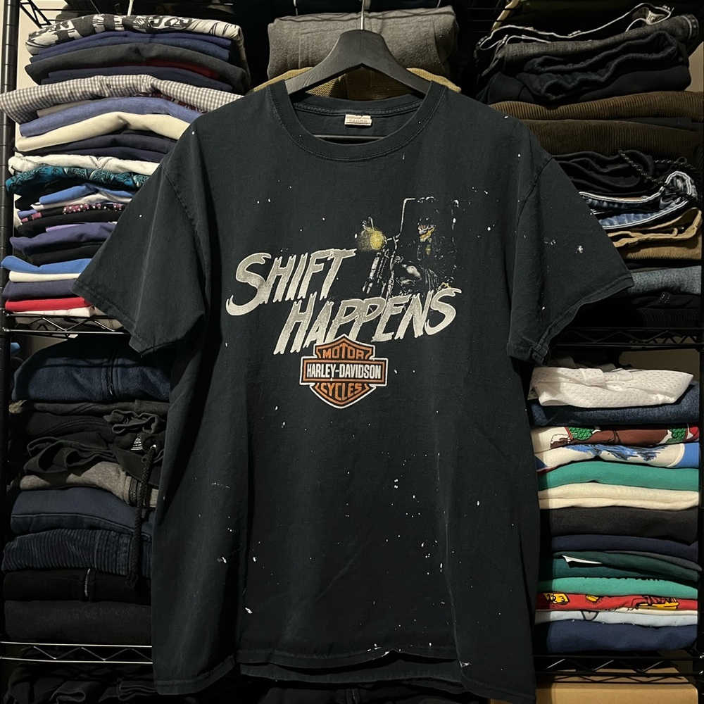 Jerzees Black Graphic Short Sleeve Tee